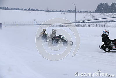 KAZAN, RUSSIA - DECEMBER 23, 2017: Opening of the Winter Season Editorial Stock Photo