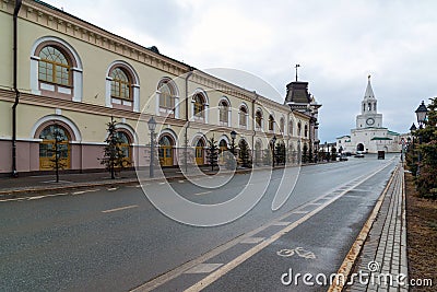 Kazan, Russia. Gostiny Dvor on the Kremlin street Stock Photo