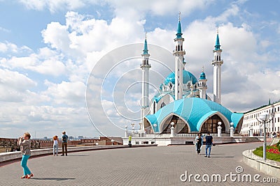 The Kul Sharif Mosque in Kazan Editorial Stock Photo