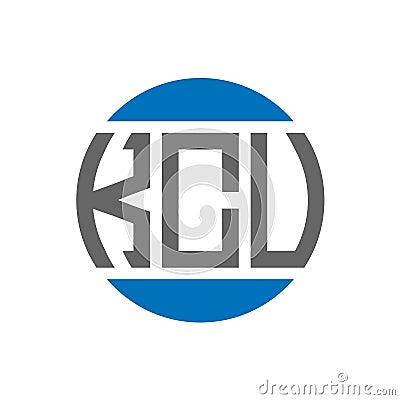 KCV letter logo design on white background. KCV creative initials circle logo concept. KCV letter design Vector Illustration