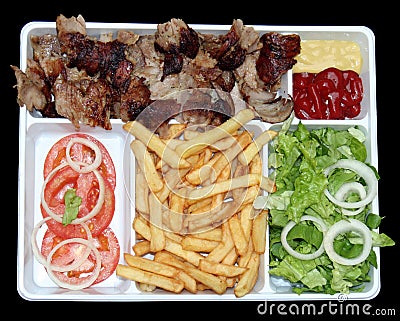 Kebab,fast food Stock Photo