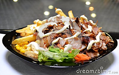 Kebab Fast Food Dish Stock Photo