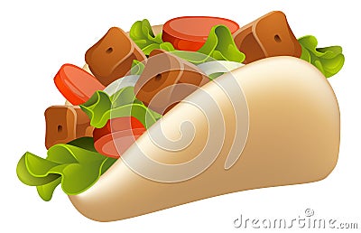 Kebab Illustration Vector Illustration