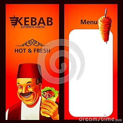 Kebab menu Vector Illustration