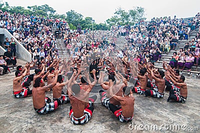 Kecak Dance, Uluwatu Editorial Stock Photo