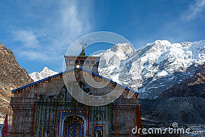 Kedarnath Temple Shivratri Stock Photo