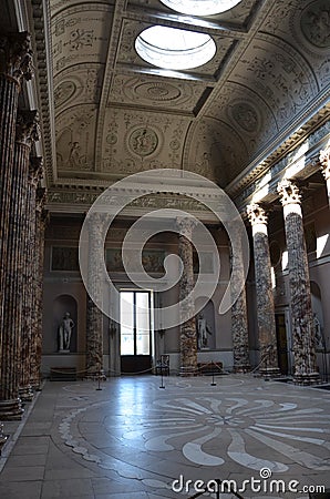 kedleston hall at national trust in derbyshire Editorial Stock Photo