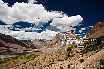 Kee Monastery in Spiti valley Stock Photo