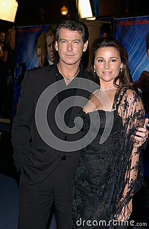 Keely Shaye-Smith,Pierce Brosnan Editorial Stock Photo