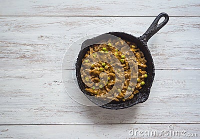 Keema Beef Curry - Indian dish with meat. Stock Photo