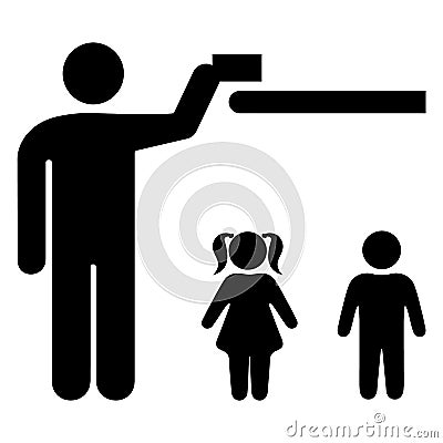 Keep away from children Vector Illustration