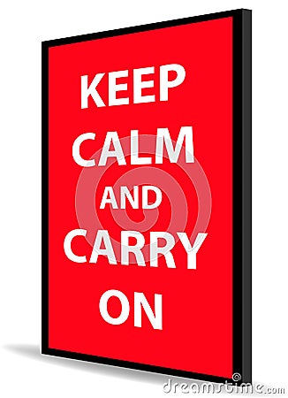 Keep calm and carry on Vector Illustration