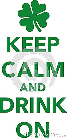 Keep calm and drink on clove Vector Illustration
