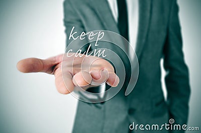 Keep calm Stock Photo