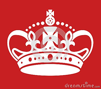 Keep calm poster similar crown Vector Illustration