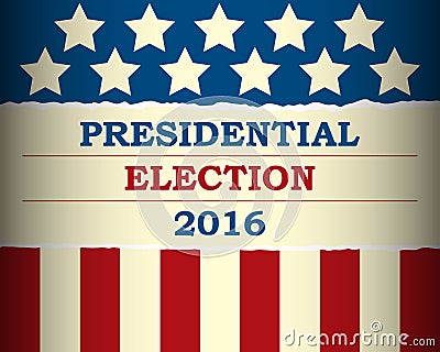 USA 2016 Presidential Election - template Vector Illustration