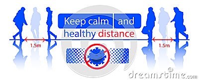 Keep calm and wash your hands. Take care of each other. Keep calm and healthy distance. Keep calm and stay. covid-19 Stock Photo