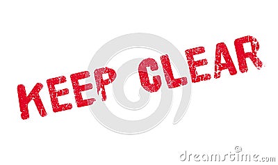 Keep Clear rubber stamp Vector Illustration