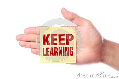 Keep learning Stock Photo