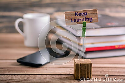 Keep learning Stock Photo