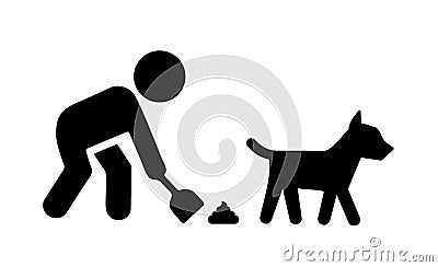 Keep pet poop away sign Vector Illustration