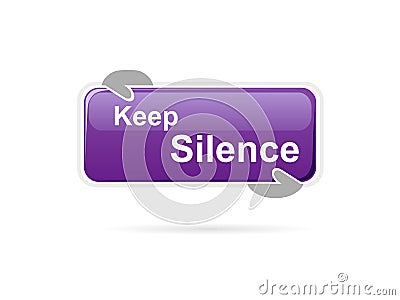 Keep silence Vector Illustration