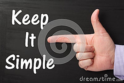 Keep It Simple Stock Photo