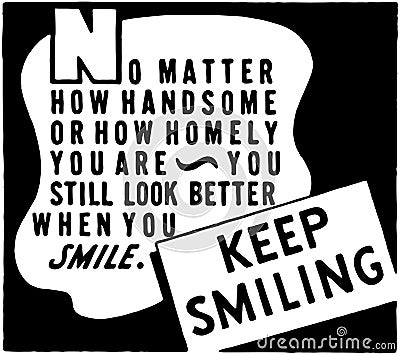 Keep Smiling 2 Vector Illustration