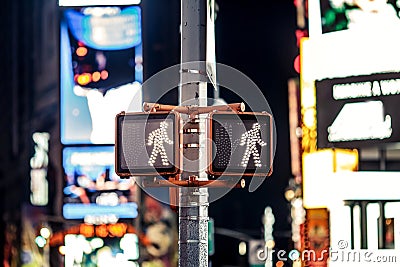 Keep walking New York traffic sign Stock Photo