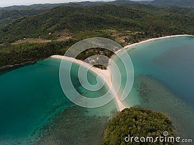 Kelambu Beach Kudat Stock Photo