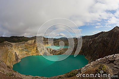 Kelimutu volcano, Flores, Indonesia Stock Photo