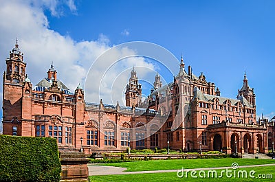 The Kelvingrove art gallery and museum, Glasgow, history, landmark, Scotland Editorial Stock Photo