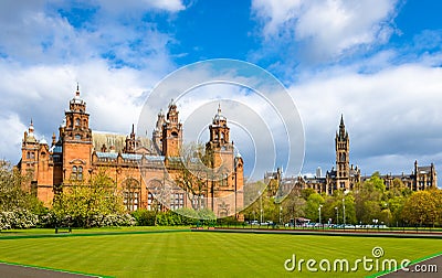 Kelvingrove Museum and Glasgow University Stock Photo