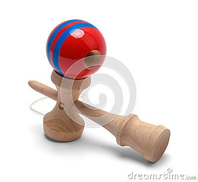 Kendama Game With Ball Stock Photo