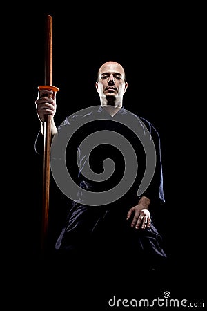 Kendo fighter Stock Photo