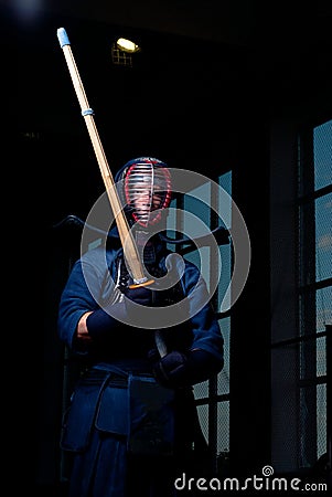 Kendo fighter Stock Photo