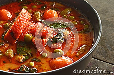 KENG PET PED YANG Thaifood Stock Photo