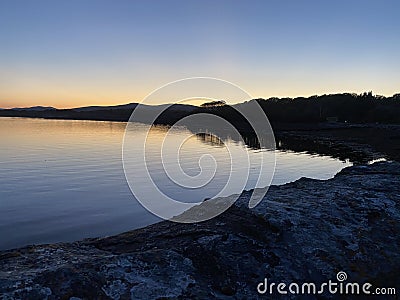 Kenmare Bay at Sunset, Kerry, Ireland Stock Photo