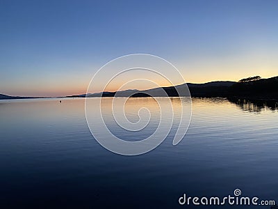 Kenmare Bay at Sunset, Kerry, Ireland Stock Photo