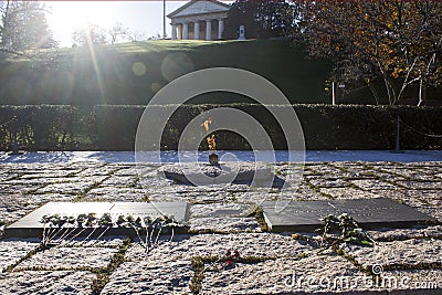 Kennedy Grave Editorial Stock Photo