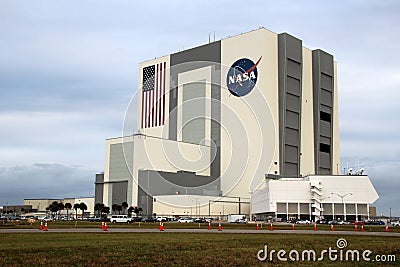 Kennedy Space Center Vehicle Assembly Building Editorial Stock Photo