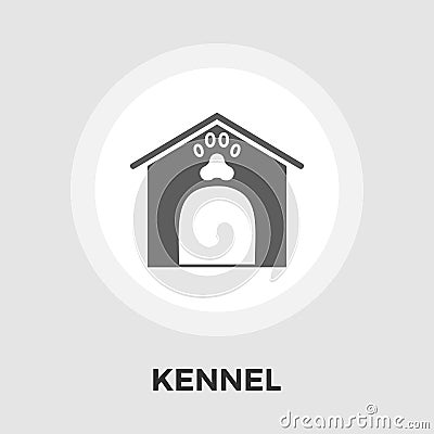 Kennel vector flat icon Vector Illustration