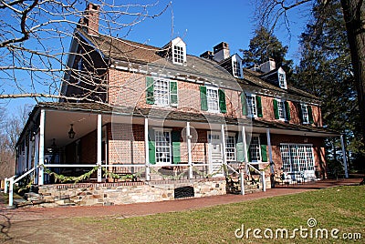 Kennett Square, PA: 1730 Pierce-duPont House Editorial Stock Photo