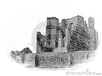 Kennilworth Castle ruins Stock Photo