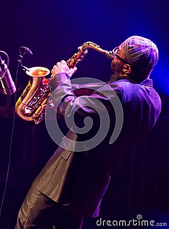 Kenny Garrett performs live on 28th April Jazz Editorial Stock Photo