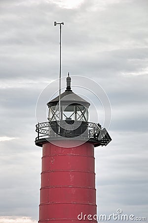 Kenosha Pierhead Lighthouse Stock Photo