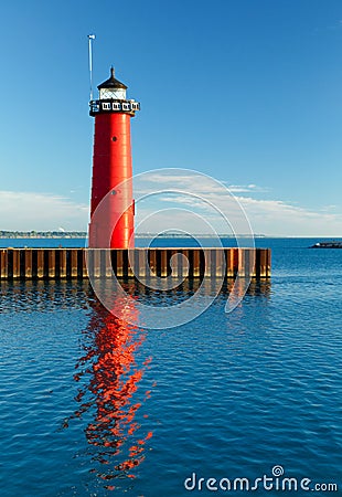 Kenosha, Wisconsin Pierhead Light Stock Photo