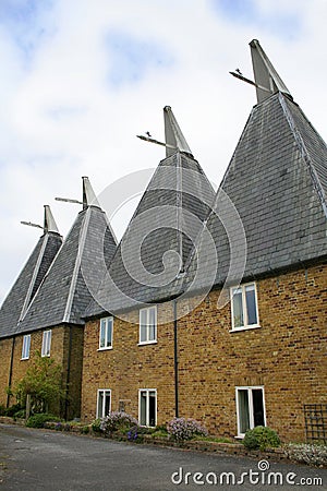 Kent oast houses Stock Photo