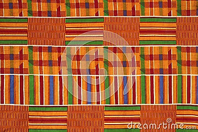 Kente cloth ghana Stock Photo