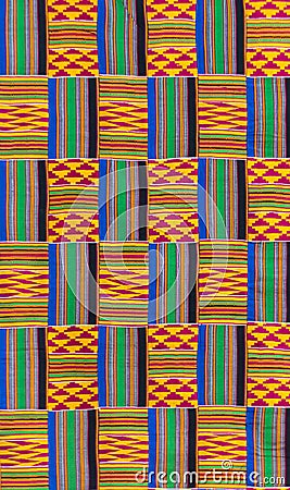 Kente cloth texture Stock Photo